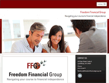 Tablet Screenshot of freedomfinancialgroup.net